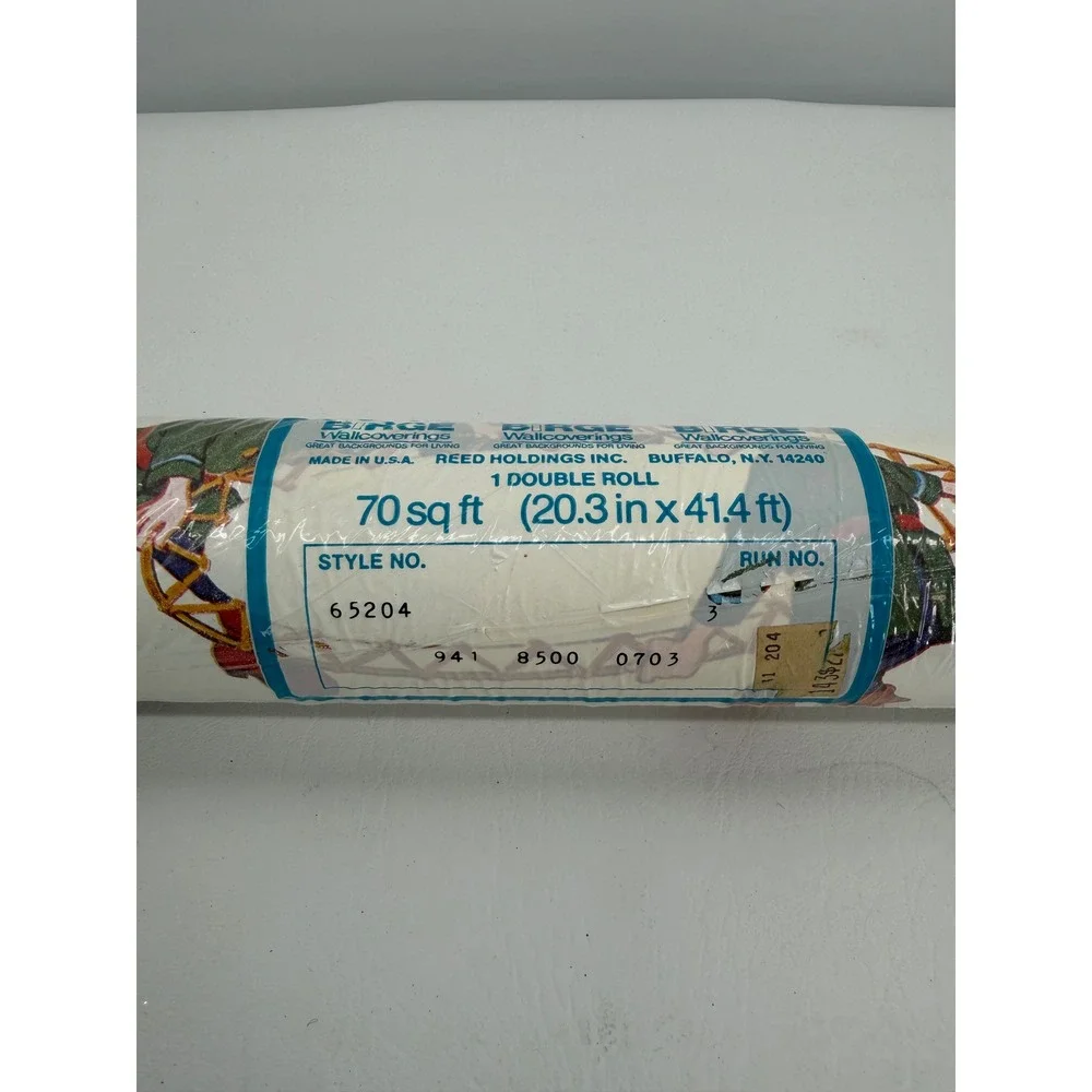 Birge Wallpaper Roll Kids Disney Bambi Snow White Goofy 65204 Vintage 70 Ft New
